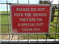 Horses Notice near Commonwood