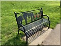 Seat in Dunvant Park commemorating the dead of the First World War