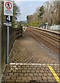 4 Car Stop sign on Ivybridge station, Devon