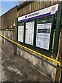 Information board near the entrance to Ivybridge station, Devon