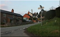 SO5522 : Crossroads in Glewstone by David Howard