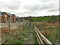 Footpath alongside the Silverwood estate