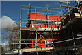 Royal Mail Delivery Office under scaffolding