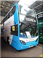 TQ5089 : Driver Training Bus inside Romford Bus Garage by David Hillas