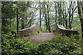 Footpath on bridge over canal