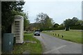 Former phone box on the green