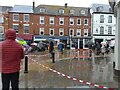 Coronation crowd in Market Place, Romsey