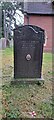 Municipal pride on gravestone, churchyard of St Peter and St Paul, Old Felixstowe