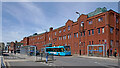 Police Station and bus stops in Bilston Street, Wolverhampton