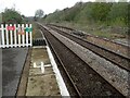 Looking north past the old part of Gainsborough Central station