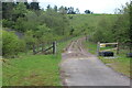 Start of muddy track up to cycle route