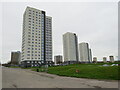 Tower blocks in Seaton, Aberdeen