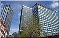 Broad Street skyscrapers in Birmingham