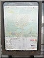 Map of Grove village at side of bus shelter