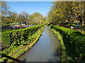 Barbourne Brook and playground, Gheluvelt Park, Worcester