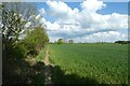 Footpath between Scallymoor and Woodhouse Farms