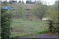 Roadside gate at upper pond, Coal Water Ponds