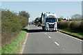 SP3426 : HGV on the A44 near Chalford Park by David Dixon