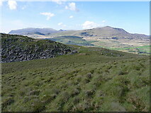 SH7049 : Northerly view from the ridge of Moel Farlwyd by Richard Law