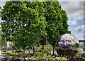 ST3187 : Commemorative globe, Newport by Robin Drayton