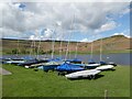 SD9954 : Dinghies at Craven Sailing Club by Oliver Dixon
