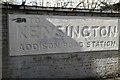 Old sign, Kensington (Olympia) Station