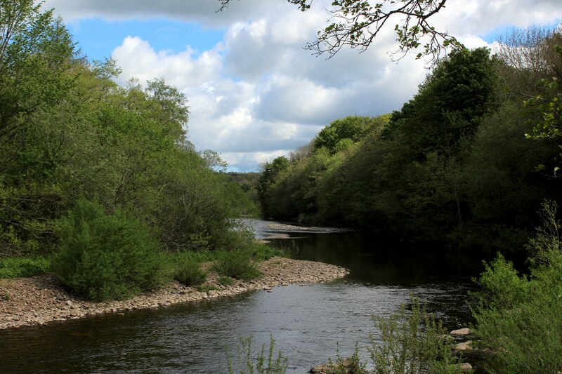 River Wear Flowing Past Low Barns Nature © Chris Heaton Geograph