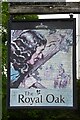 SP0130 : Royal Oak inn sign by Philip Halling