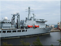 NT2677 : 'RFA Fort Victoria'  [A 387] at Leith by M J Richardson