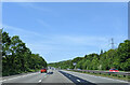 On the M4 heading west, about to pass under power lines