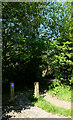 An entrance to The Calder Valley Greenway, Bog Green Lane (B6118), Huddersfield