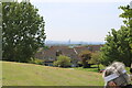 View of southeast London from the top of the hill at the top of the Limes Farm Estate