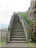 NZ3671 : Stairs, Brown's Bay, Whitley Bay by Geoff Holland