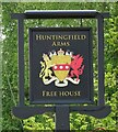 Sign for the Huntingfield Arms