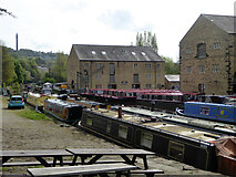 SE0623 : Canal basin and warehouses, Sowerby Bridge by Chris Allen