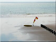 TA1867 : RNLI lifeguard board and flags by JThomas