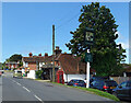 Pub Sign, Phone Box & Bus Stop, Ide Hill