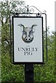 Sign for the Unruly Pig public house