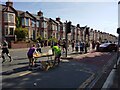 SX9393 : Pinhoe Road, Exeter, and the Great West Run 2023 by David Smith