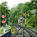 Severn Valley Railway approaching Bewdley, Worcestershire