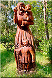 NH4857 : In the garden of the home of a chainsaw wood sculptor by Julian Paren