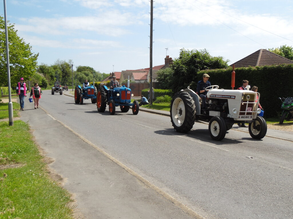 tractor-road-run-for-charity-glinton-paul-bryan-geograph