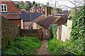 Metal gate giving access to Park Lane, Bewdley, Worcs