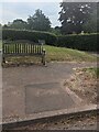 Wooden bench, Llancloudy, Herefordshire