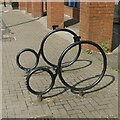 SJ5799 : Cycle rack, Gerard Street,  Ashton-in-Makerfield by Alan Murray-Rust