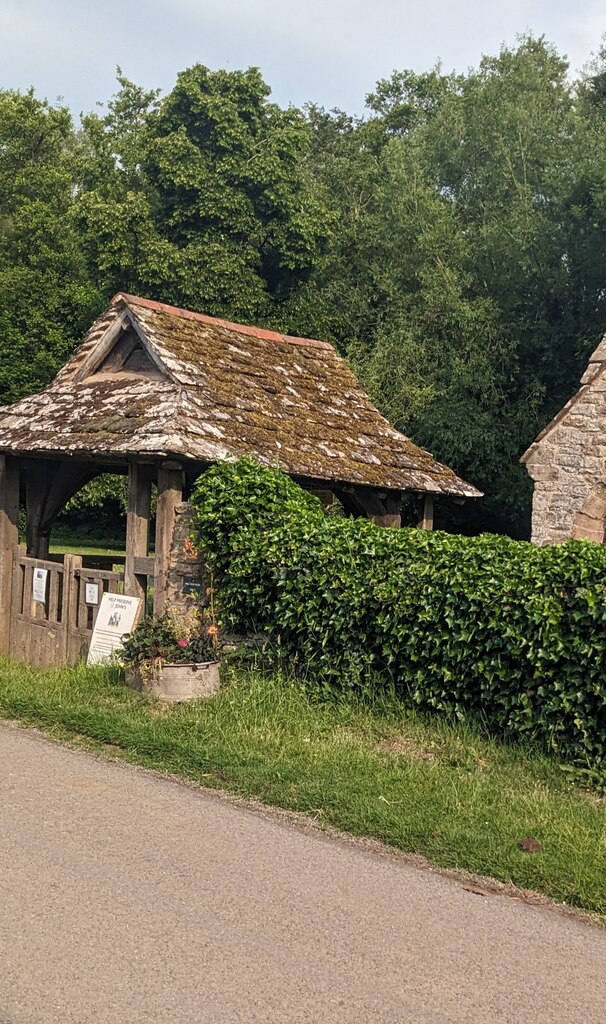 Grade II Listed lychgate, Llanwarne,... © Lindy :: Geograph Britain and ...