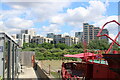 View of Brunel Street Works from Trinity Buoy Wharf