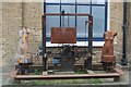 View of a mechanical sculpture on Trinity Buoy Wharf #2