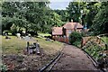 Path at Eveson House in Kidderminster Cemetery