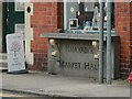 Plaque for former Rhayader Market Hall